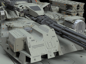 Sci fi Infantry fighting vehicle 3D Модель