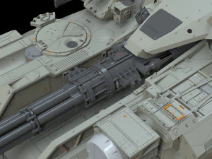 Sci fi Infantry fighting vehicle 3D Model