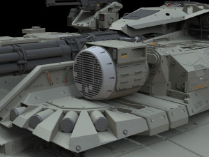 Sci fi Infantry fighting vehicle 3D Модель