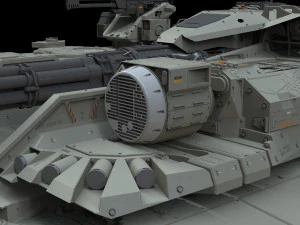 Sci fi Infantry fighting vehicle 3D Model