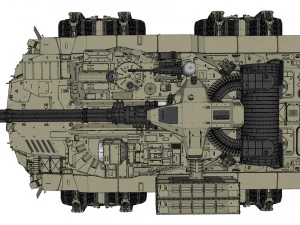 Sci fi Infantry fighting vehicle 3D Model