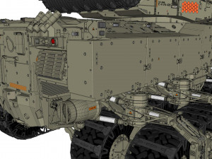 Sci fi Infantry fighting vehicle 3D Модель