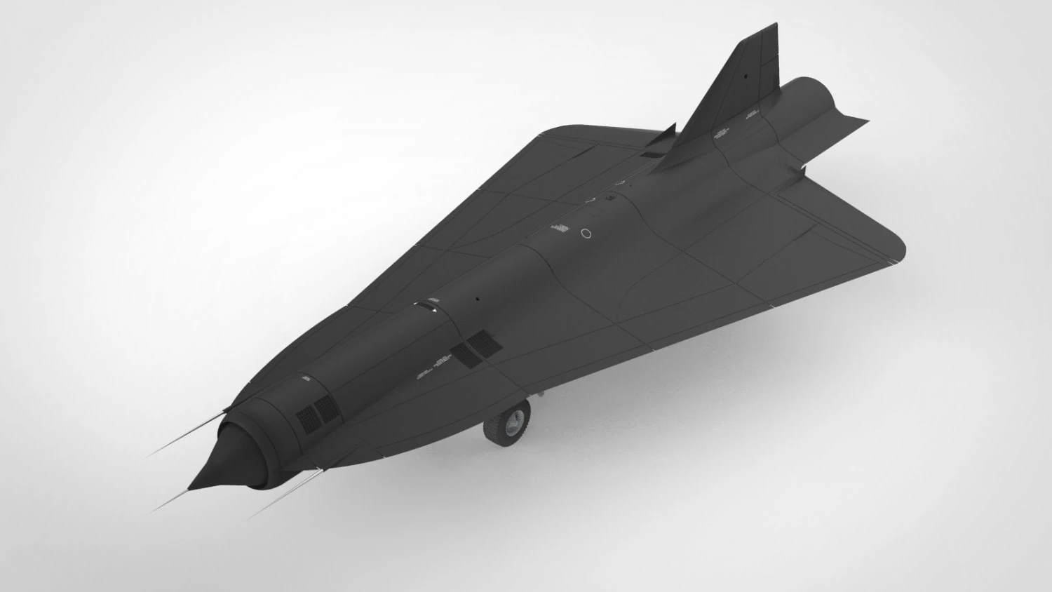 Lockheed d-21 3D Model .c4d .max .obj .3ds .fbx .stl .blend 