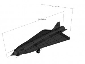 Lockheed d-21 Modello 3D