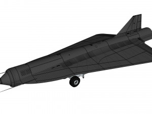 Lockheed d-21 Modello 3D