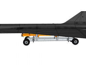 Lockheed d-21 Modello 3D