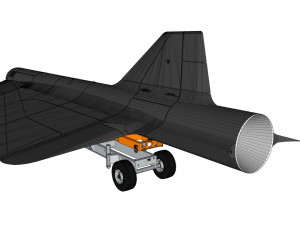 Lockheed d-21 Modello 3D