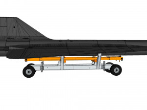 Lockheed d-21 Modello 3D