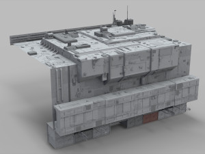 Sci-fi architecture elements collection 11 Modelo 3D