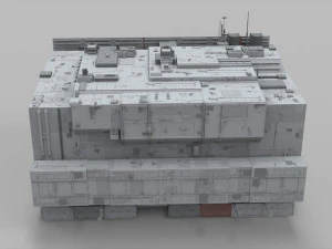 Sci-fi architecture elements collection 11 3D Model