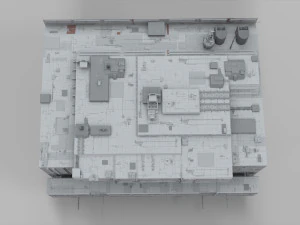 Sci-fi architecture elements collection 11 3D Model