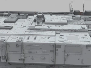 Sci-fi architecture elements collection 11 3D Model