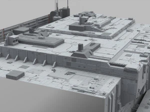 Sci-fi architecture elements collection 11 3D Model