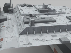 Sci-fi architecture elements collection 11 3D Model