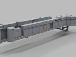 Sci-fi architecture elements collection 11 Modelo 3D