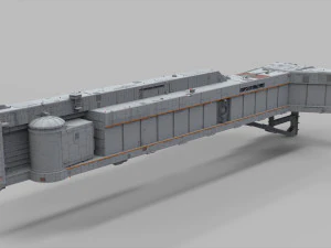 Sci-fi architecture elements collection 11 3D Model