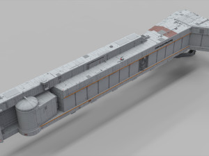 Sci-fi architecture elements collection 11 Modelo 3D