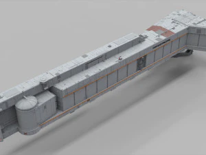 Sci-fi architecture elements collection 11 3D Model