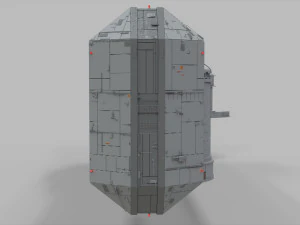 Sci-fi architecture elements collection 11 3D Model
