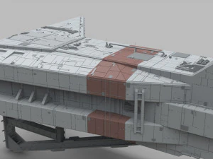 Sci-fi architecture elements collection 11 3D Model
