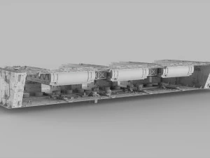 Sci-fi architecture elements collection 11 3D Model