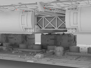 Sci-fi architecture elements collection 11 3D Model