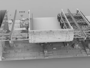 Sci-fi architecture elements collection 11 3D Model