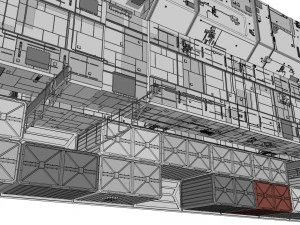 Sci-fi architecture elements collection 11 3D Model