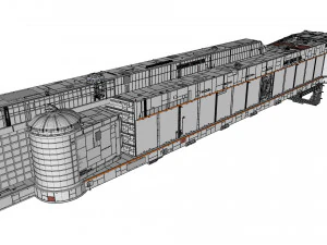 Sci-fi architecture elements collection 11 3D Model