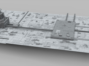 Sci-fi architecture elements collection 10 3D 모델