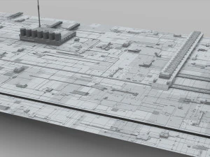 Sci-fi architecture elements collection 10 3D Model