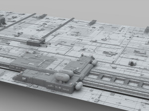 Sci-fi architecture elements collection 10 3D 모델