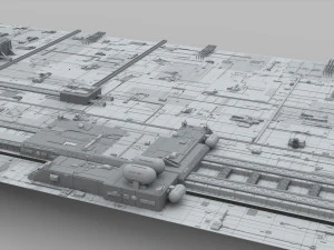 Sci-fi architecture elements collection 10 3D Model