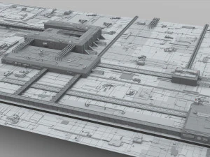 Sci-fi architecture elements collection 10 3D Model