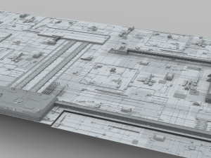 Sci-fi architecture elements collection 10 3D 모델