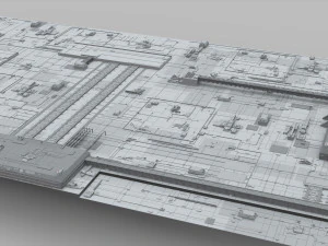 Sci-fi architecture elements collection 10 3D Model