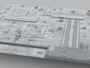 Sci-fi architecture elements collection 10 3D 모델