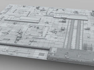 Sci-fi architecture elements collection 10 3D Model