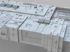 Sci-fi architecture elements collection 10 3D Model