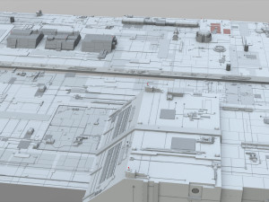 Sci-fi architecture elements collection 10 3D 모델