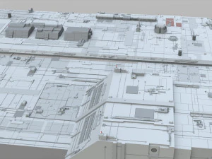 Sci-fi architecture elements collection 10 3D Model