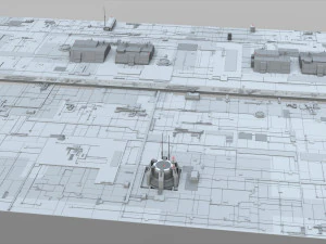 Sci-fi architecture elements collection 10 3D Model