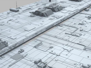Sci-fi architecture elements collection 10 3D Model