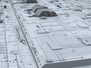 Sci-fi architecture elements collection 10 3D 모델