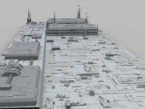 Sci-fi architecture elements collection 10 3D Model