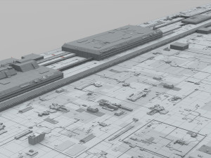Sci-fi architecture elements collection 10 3D 모델