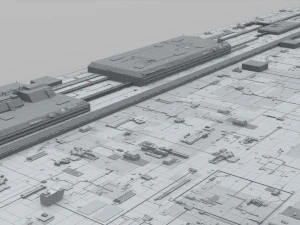 Sci-fi architecture elements collection 10 3D Model