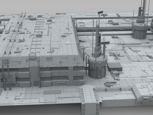Sci-fi architecture elements collection 10 3D 모델