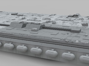 Sci-fi architecture elements collection 10 3D 모델