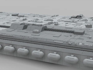 Sci-fi architecture elements collection 10 3D Model